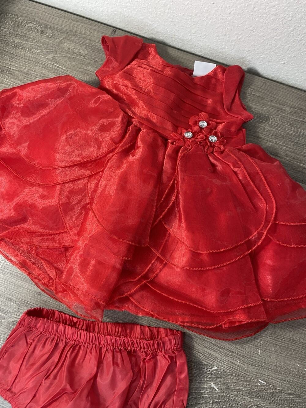 Baby Girl Clothes Bundle 3-6 Months Lot 15 Pcs Outfits Red Party Dress Under